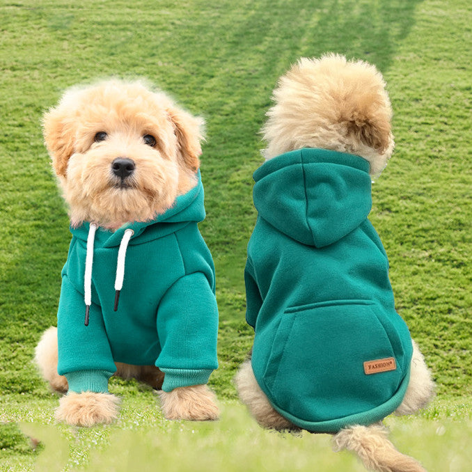 Keep Your Pet Cozy with the Simple Hooded Pet Sweater
